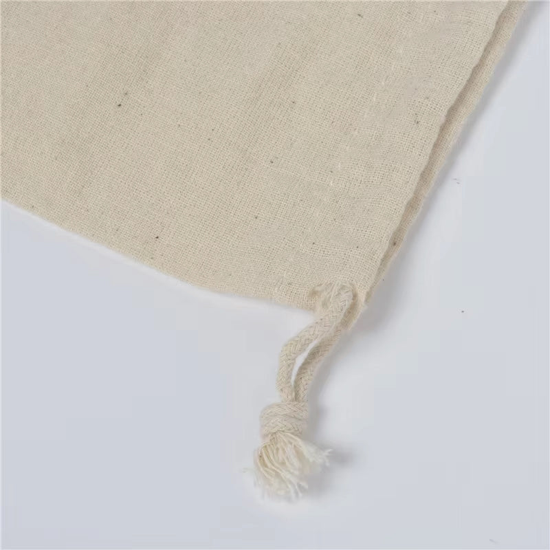 【KR572】8size コットン巾着ナチュラル