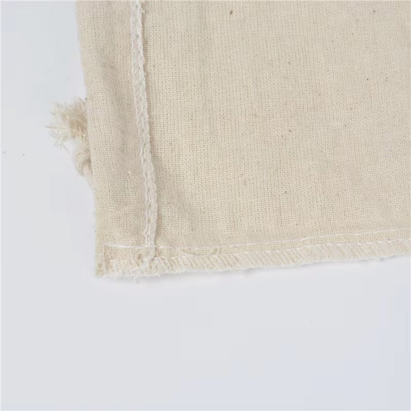 【KR572】8size コットン巾着ナチュラル