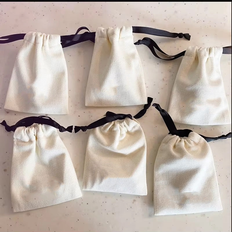 【OT521】 コットンギフトバッグ巾着 2colors