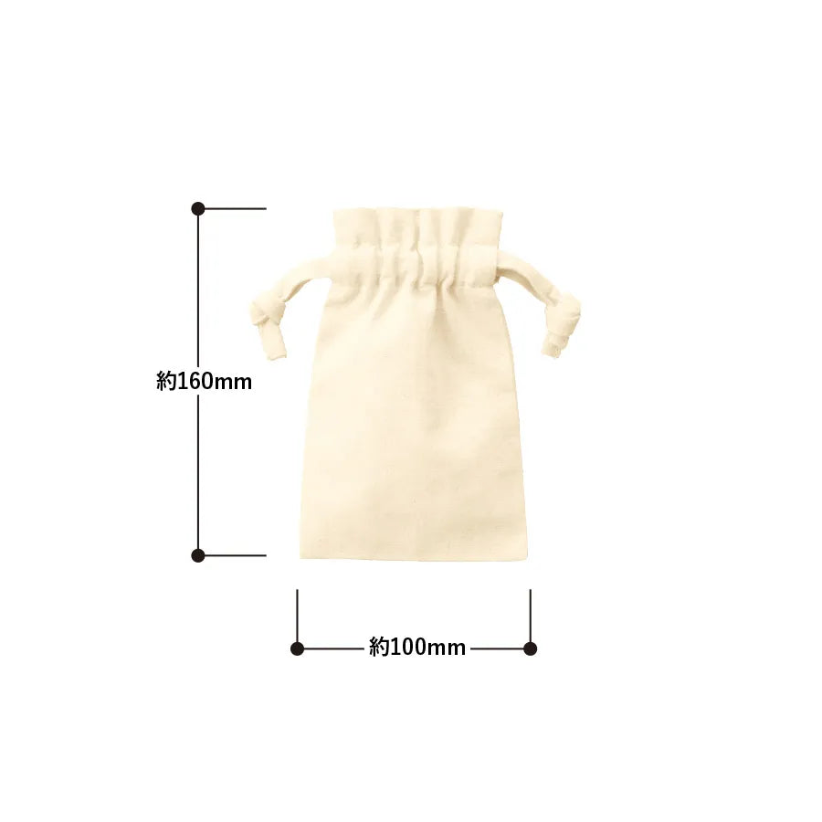 【TP-0012】 厚手コットンフリル巾着（SS）