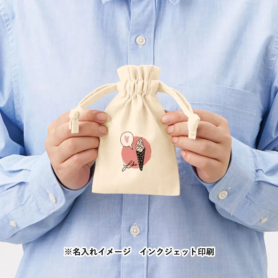 【TP-0012】 厚手コットンフリル巾着（SS）