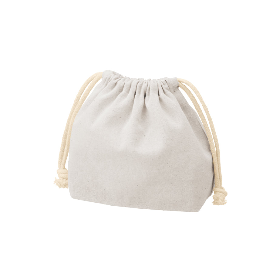 【TP-0016】厚手コットンポーチ巾着（S）