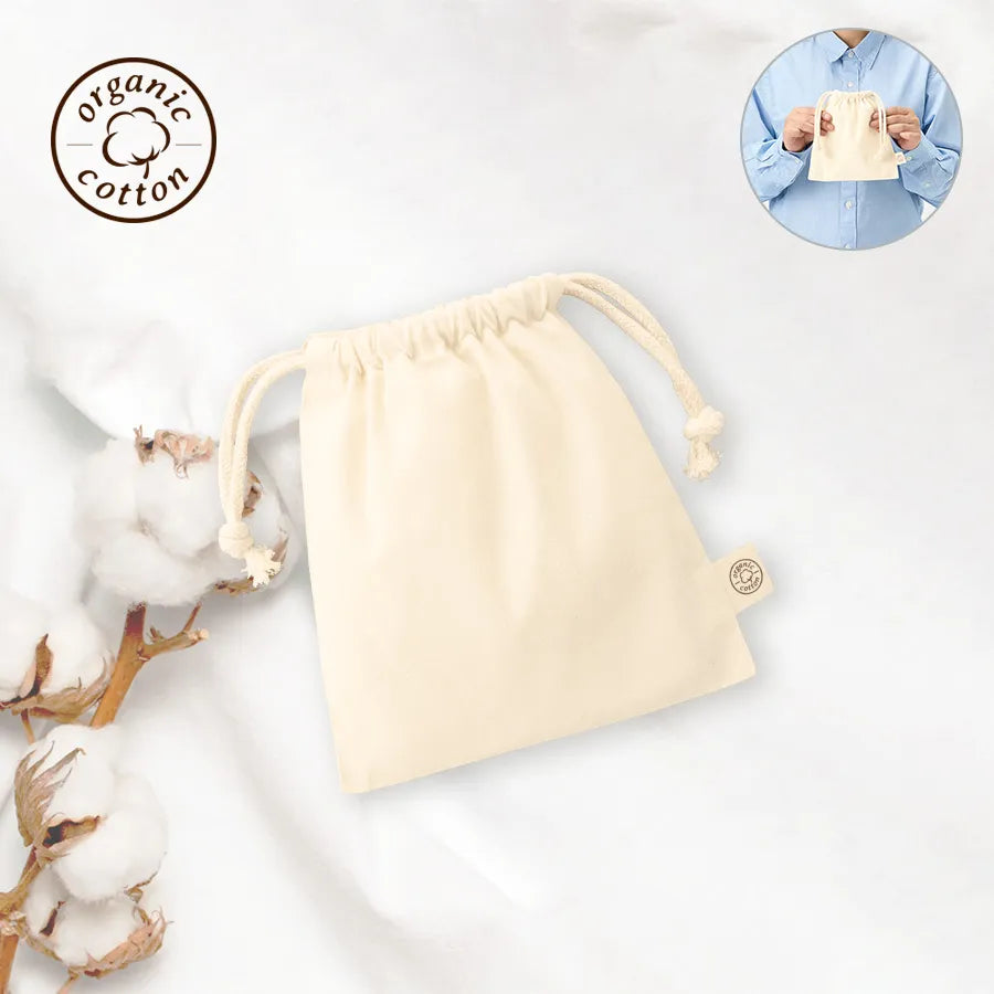 【TR-1283】 オーガニックコットン巾着（S）