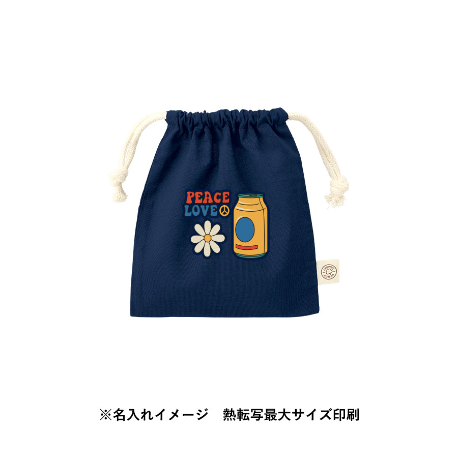 【TR-1283】 オーガニックコットン巾着（S）