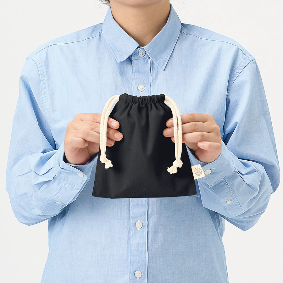 【TR-1283】 オーガニックコットン巾着（S）